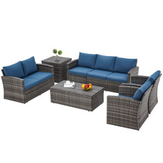 Outdoor Rattan 7-Piece Conversation Set product